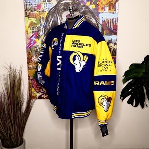2022 Los Angeles Rams Championship Jacket (XL,L)
